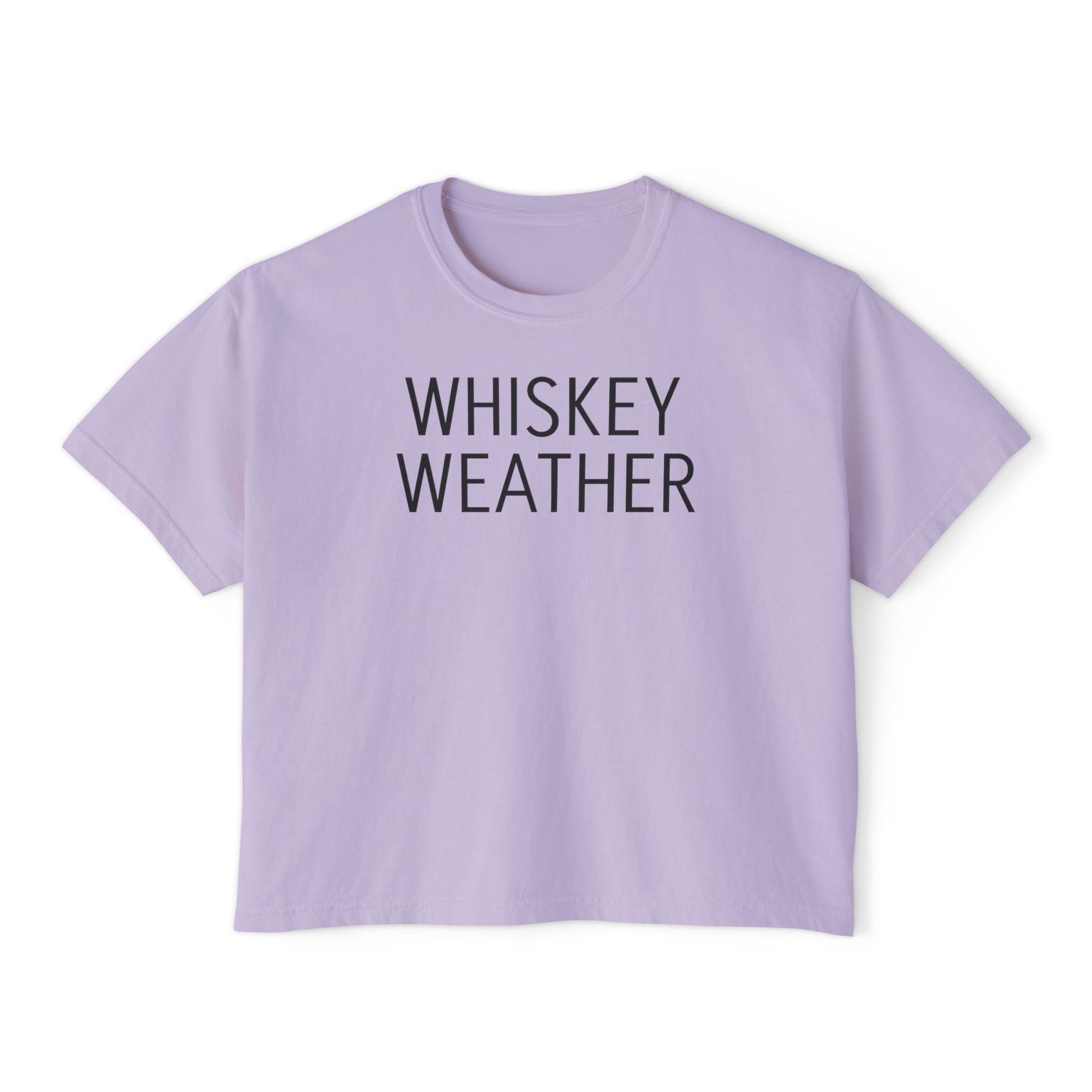 "Whiskey Weather " Boxy Tee for Women