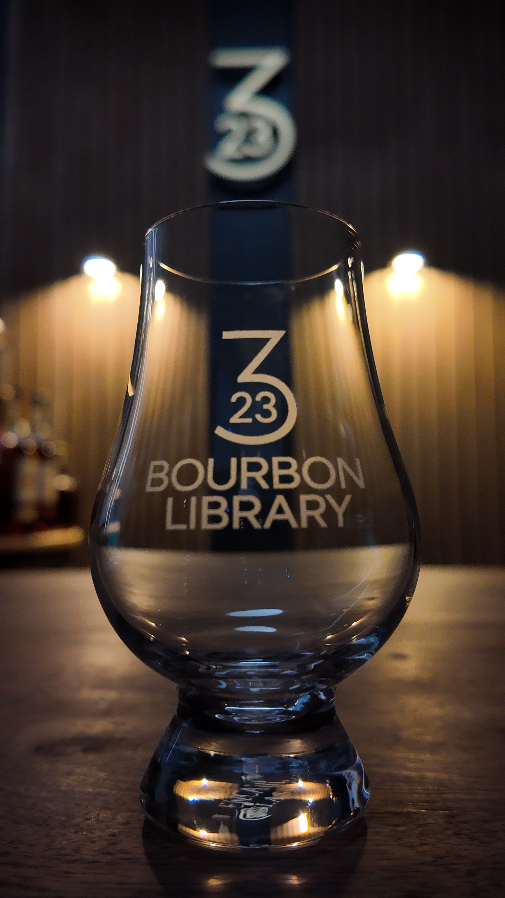 323 Bourbon Library Glencairn Whiskey Tasting Glass