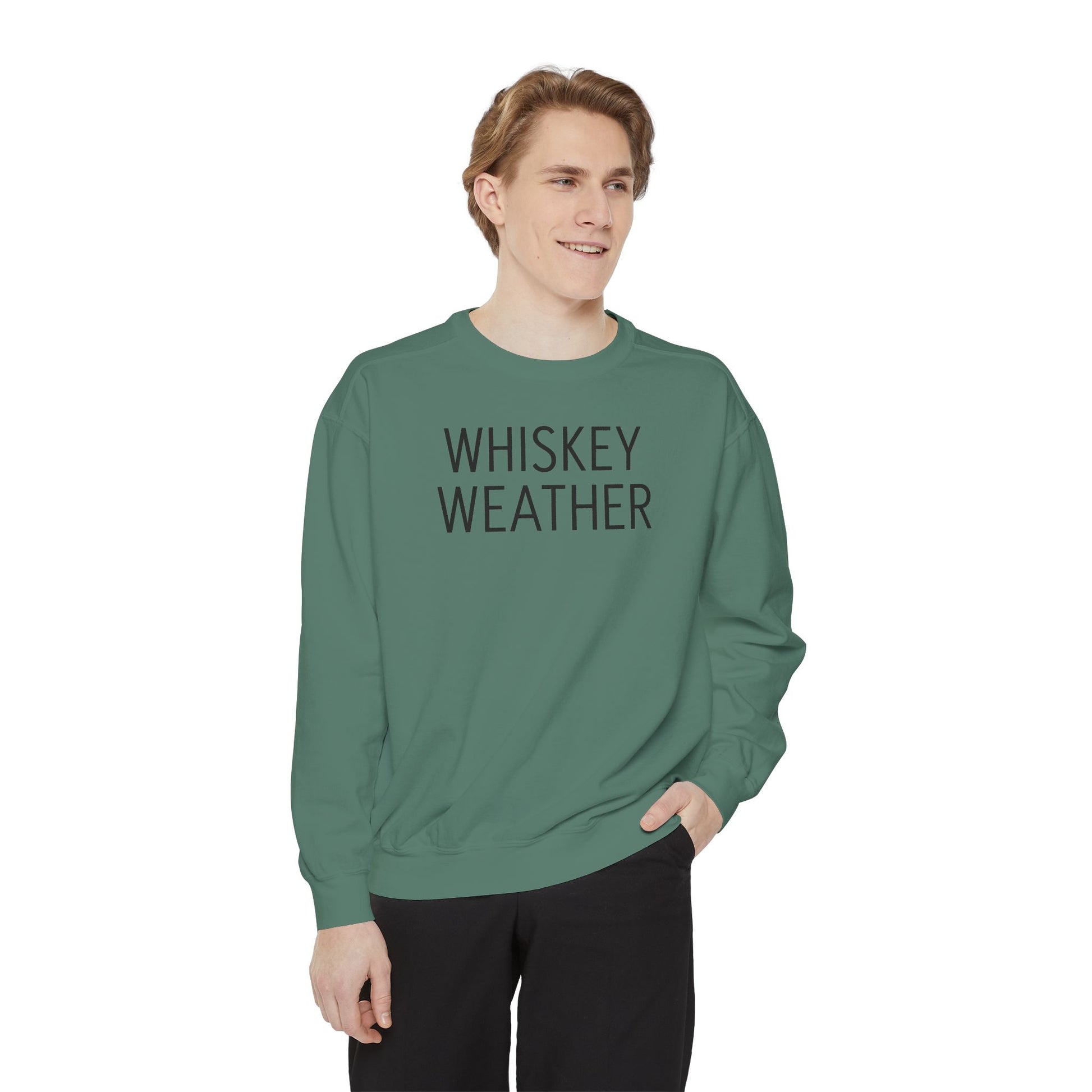 Sweatshirt - Fall Whiskey Weather Unisex Garment-Dyed Sweatshirt