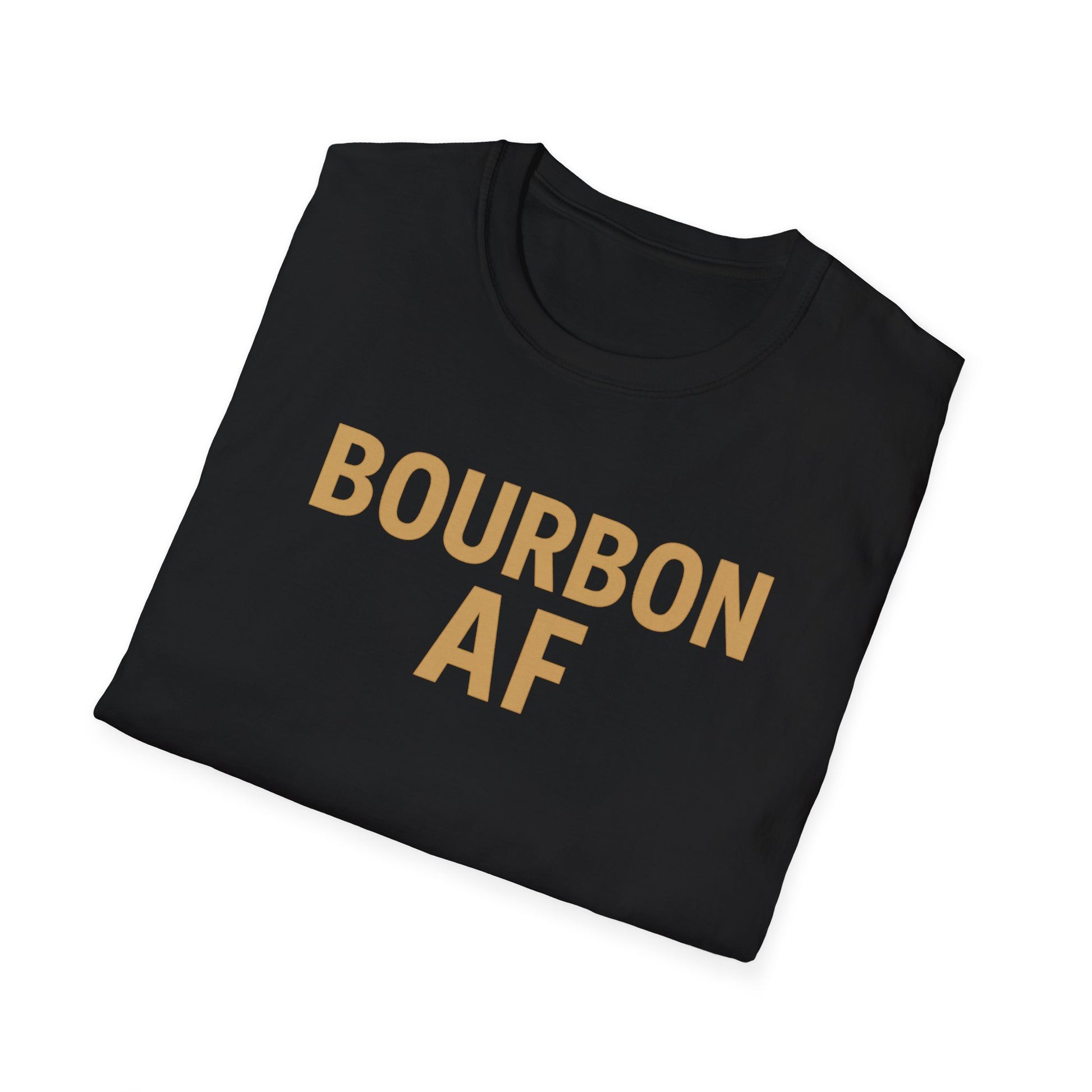 Bourbon "AF" T-Shirt — Vintage Bar Style Tee for Whiskey Lovers