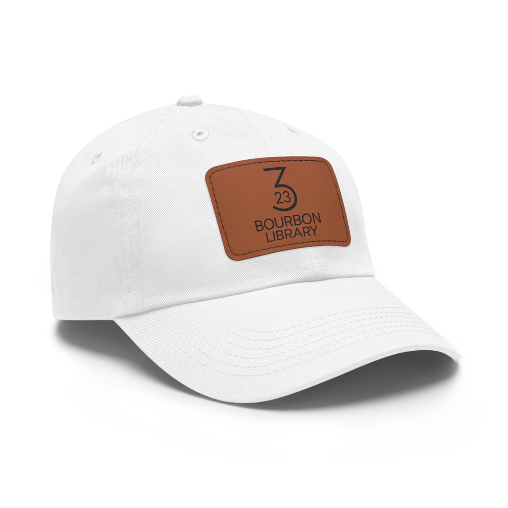 Leather Patch Dad Hat - Customizable Gift for Bourbon Lovers, Stylish Baseball Cap, Casual Wear, Father's Day, Unisex Hat