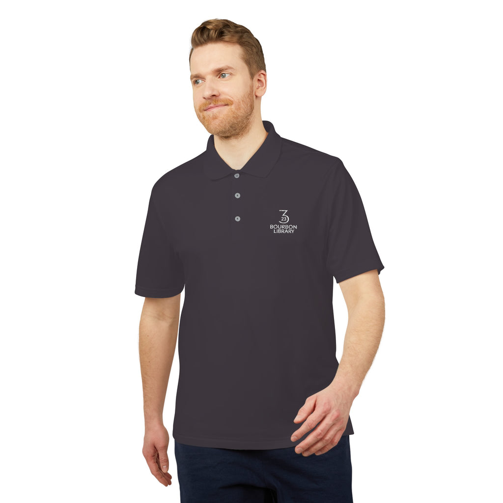 Performance Polo Shirt - 323 Bourbon Library - Adidas
