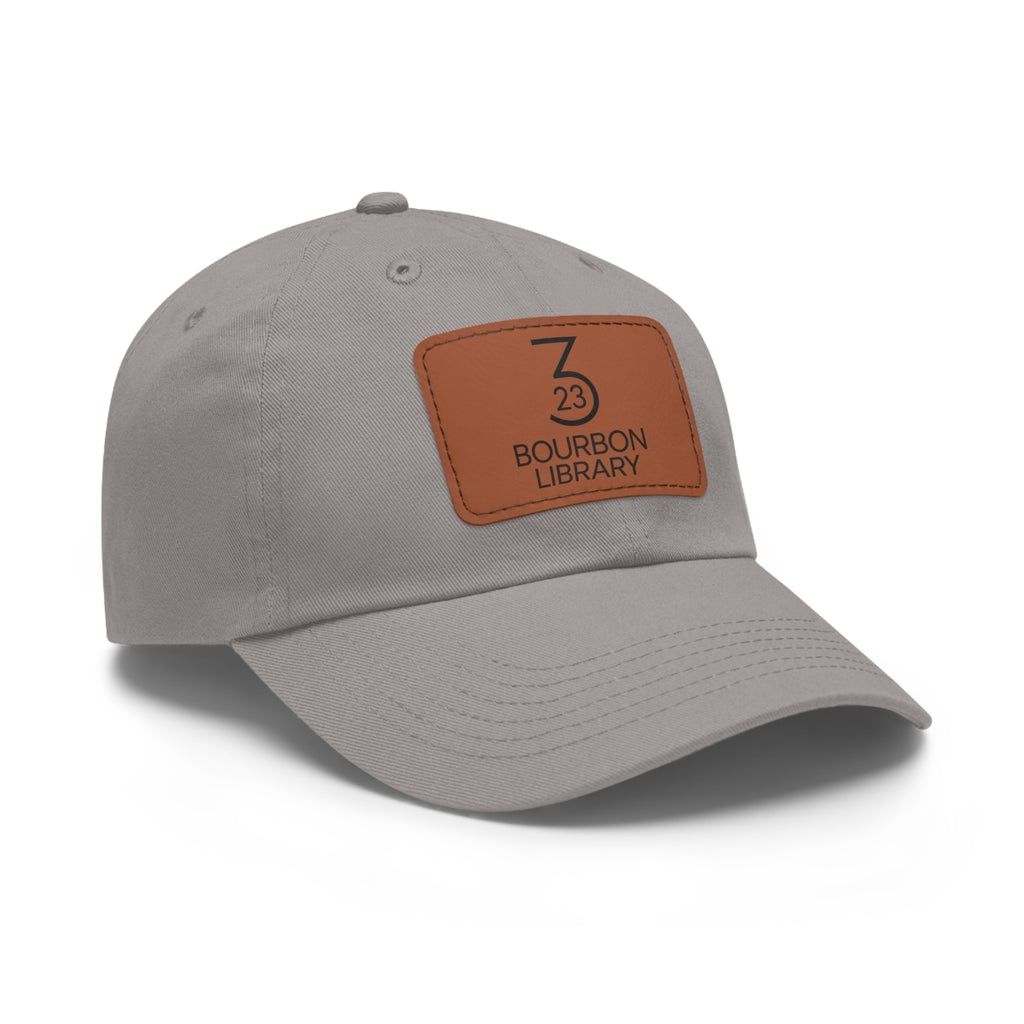 Leather Patch Dad Hat - Customizable Gift for Bourbon Lovers, Stylish Baseball Cap, Casual Wear, Father's Day, Unisex Hat