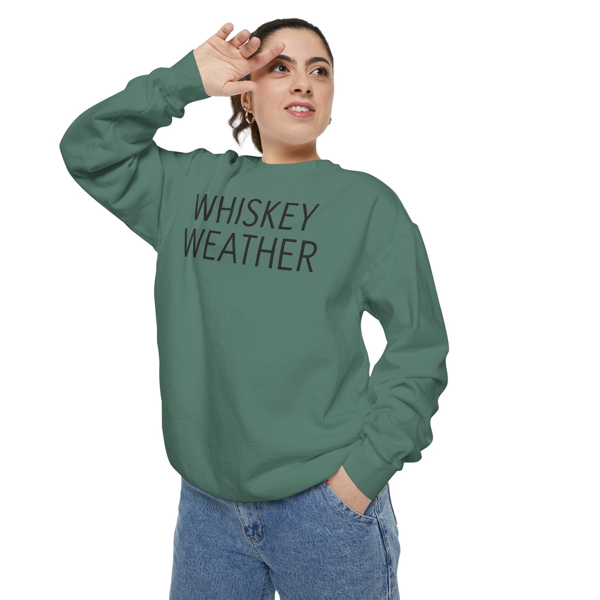 Sweatshirt - Fall Whiskey Weather Unisex Garment-Dyed Sweatshirt