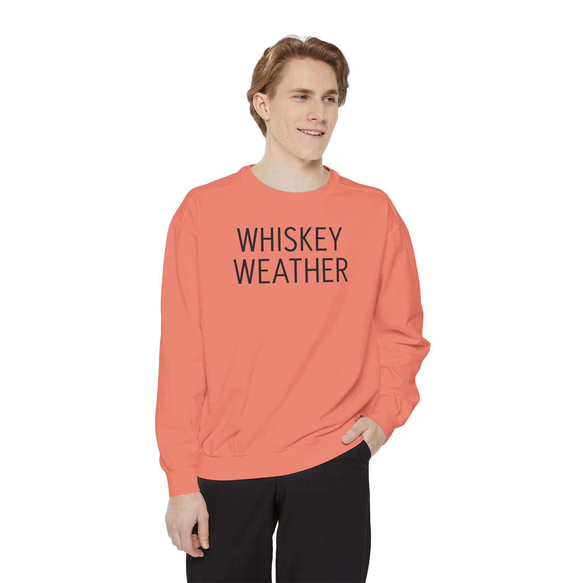 Sweatshirt - Fall Whiskey Weather Unisex Garment-Dyed Sweatshirt