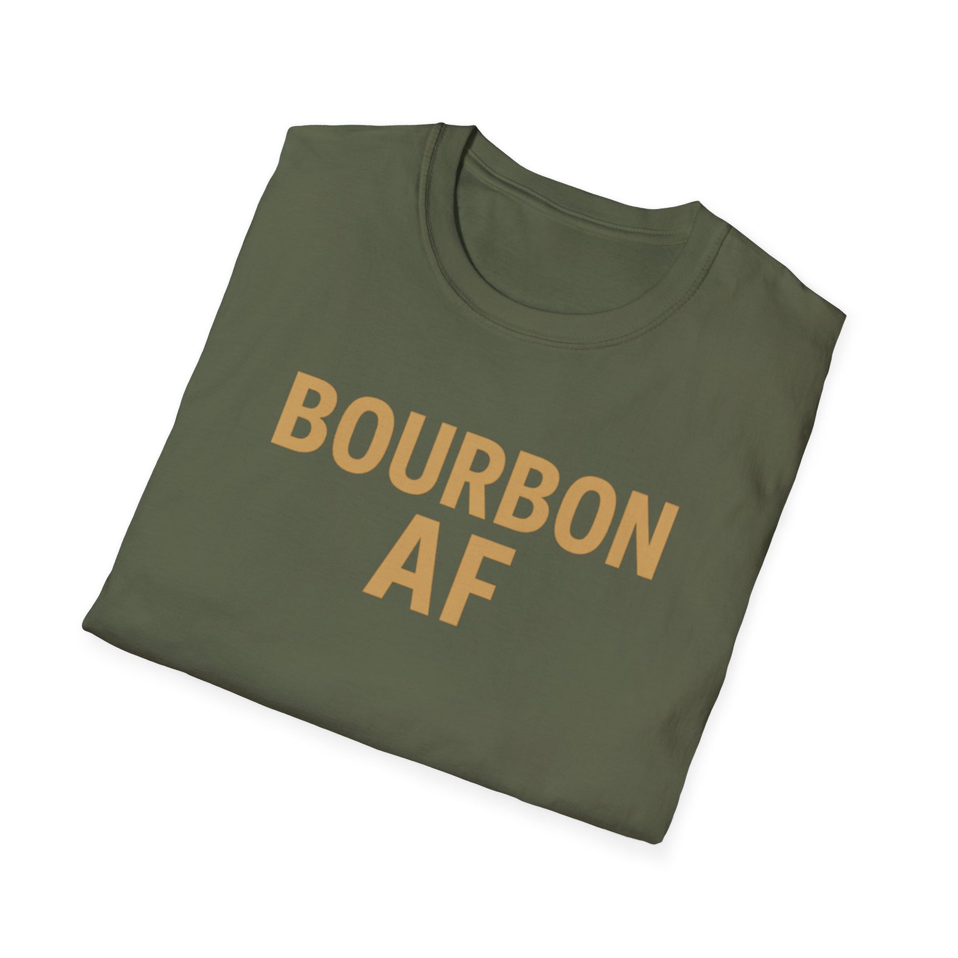 Bourbon "AF" T-Shirt — Vintage Bar Style Tee for Whiskey Lovers