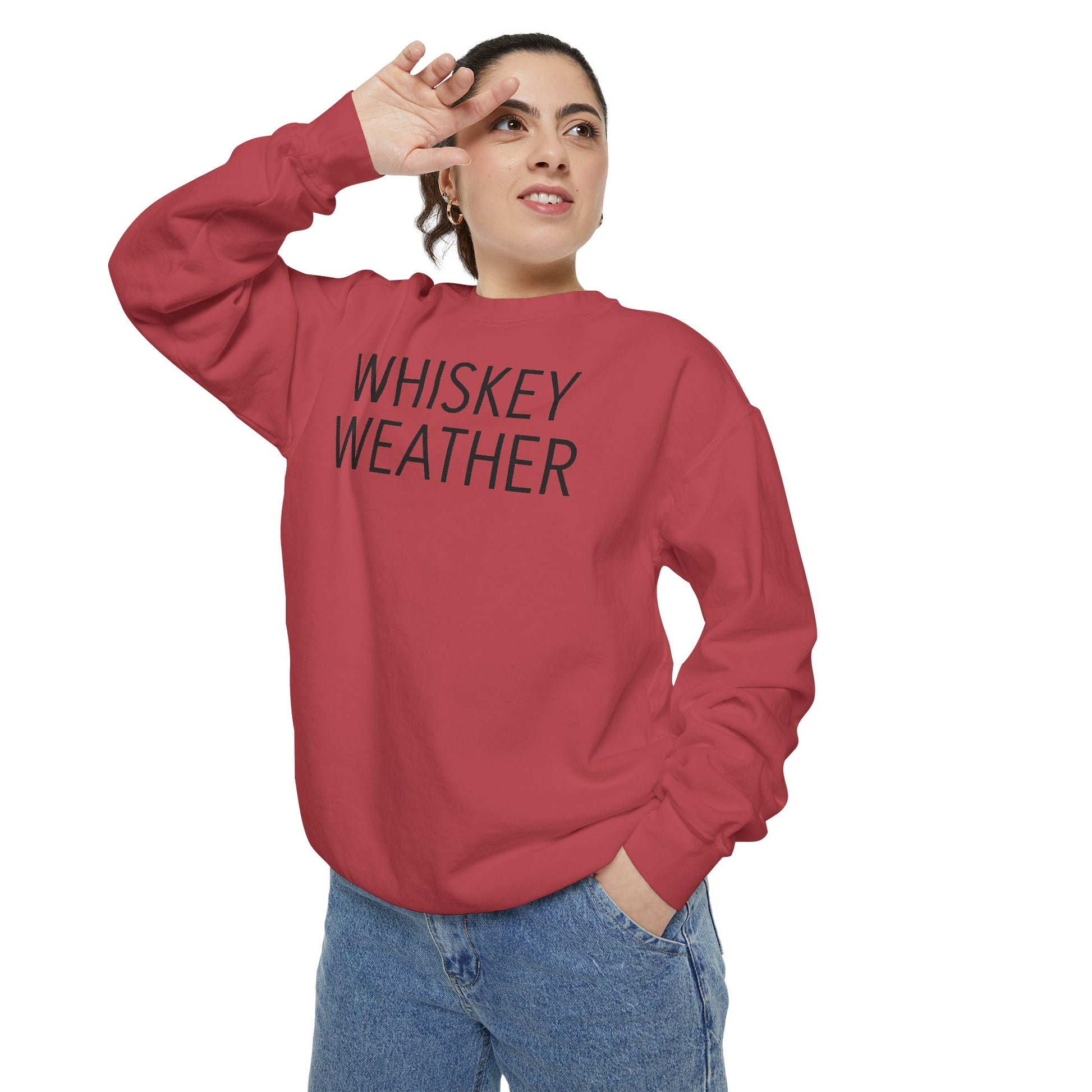 Sweatshirt - Fall Whiskey Weather Unisex Garment-Dyed Sweatshirt