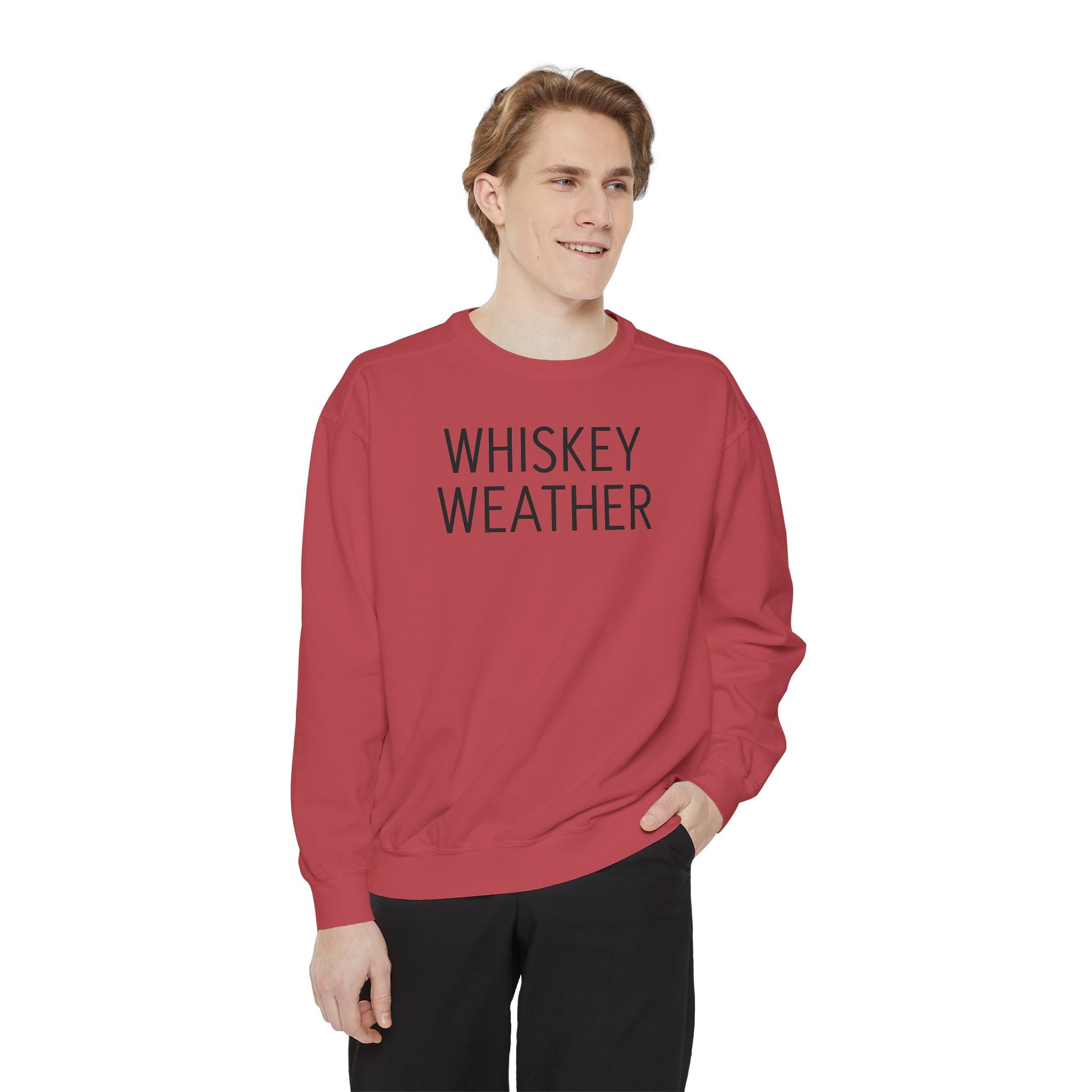 Sweatshirt - Fall Whiskey Weather Unisex Garment-Dyed Sweatshirt