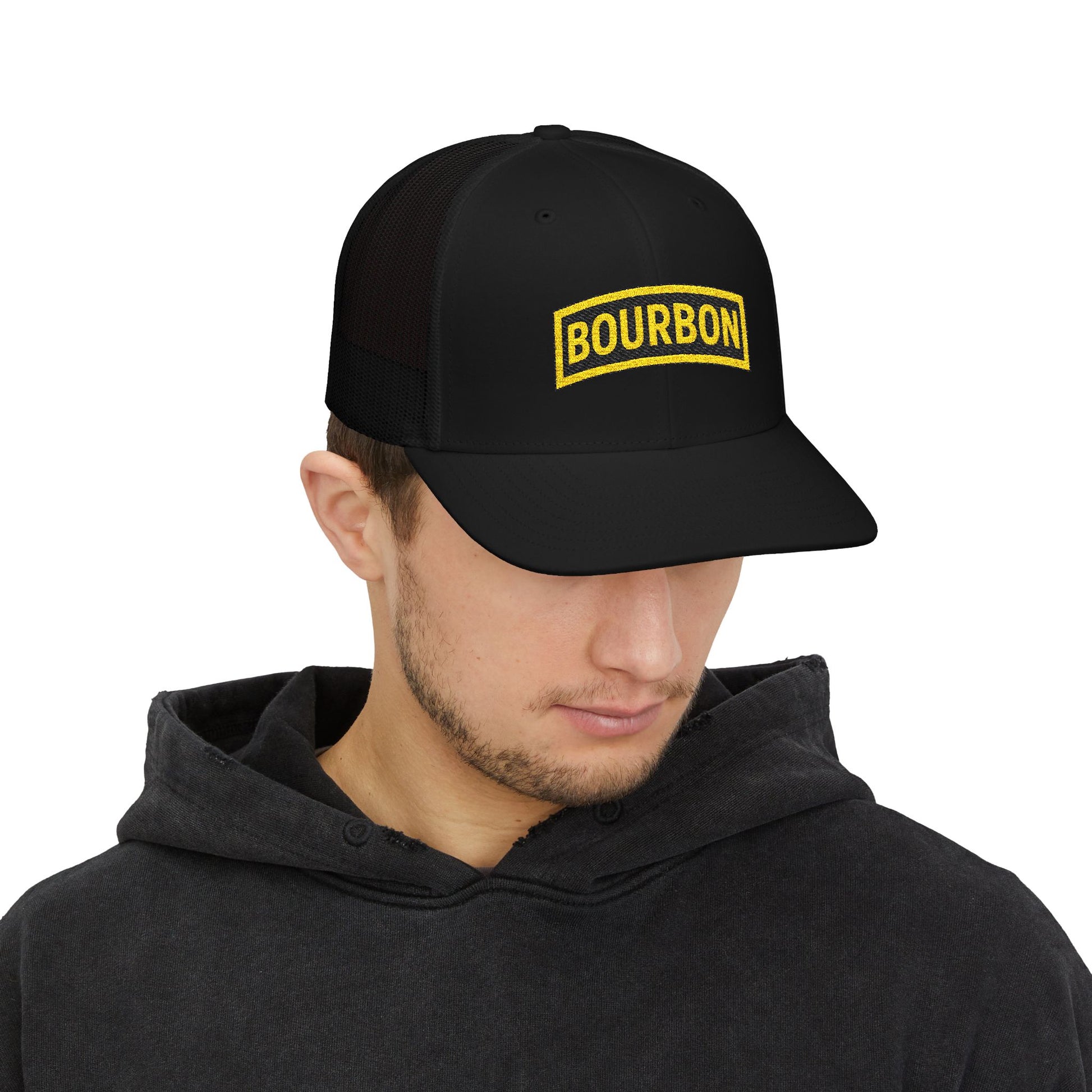Embroidered Snapback Cap - Bourbon Arch Hat - Richardson 112
