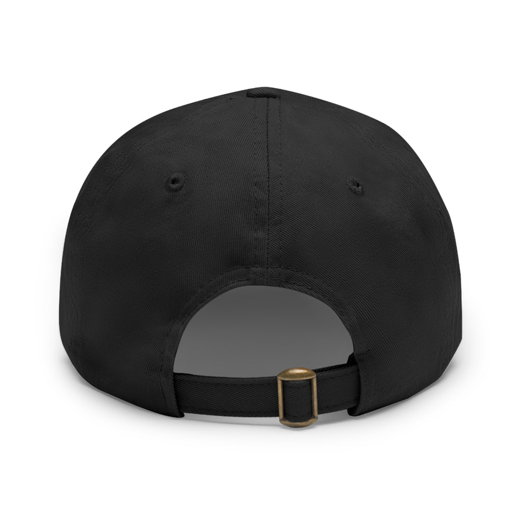 Leather Patch Dad Hat - Customizable Gift for Bourbon Lovers, Stylish Baseball Cap, Casual Wear, Father's Day, Unisex Hat